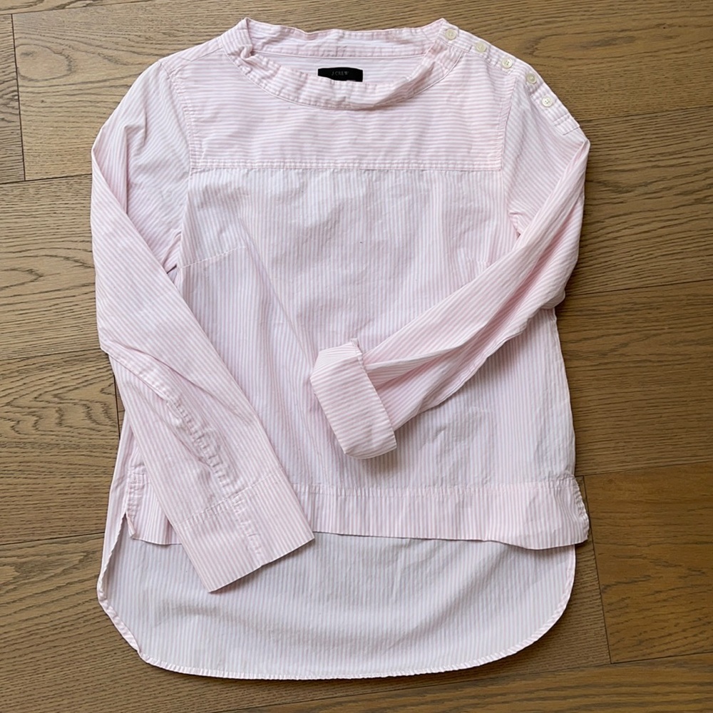 J Crew striped tunic blouse - Size 4